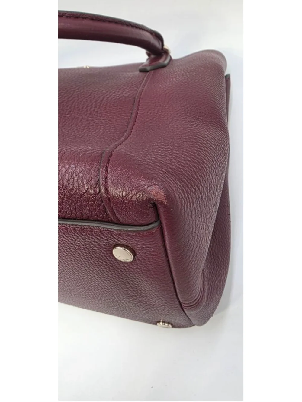 Kate Spade Jackson Deep Cherrywood Satchel Purse with matching Wallet